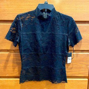 NWT Guess Shayna Mockneck Top size small